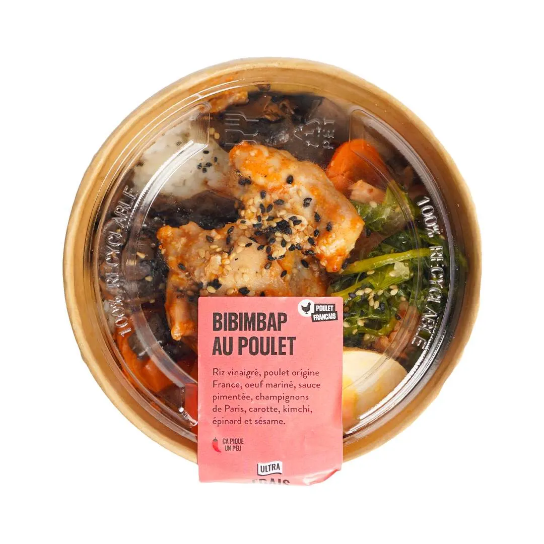 bibimbap au poulet — photo du produit rappelé